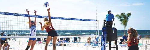 Women's Beach Volleyball action photo